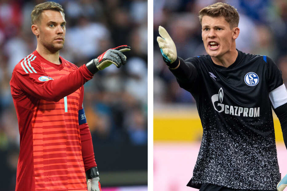Manuel Neuer steht im Kasten des FC Bayern, Alexander Nübel kann nur zuschauen.