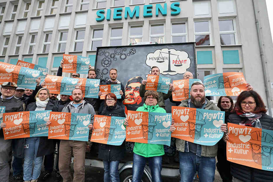Die Mitarbeiter des Siemens-Turbomaschinen-Werks bangen um ihre Arbeitsplätze.
