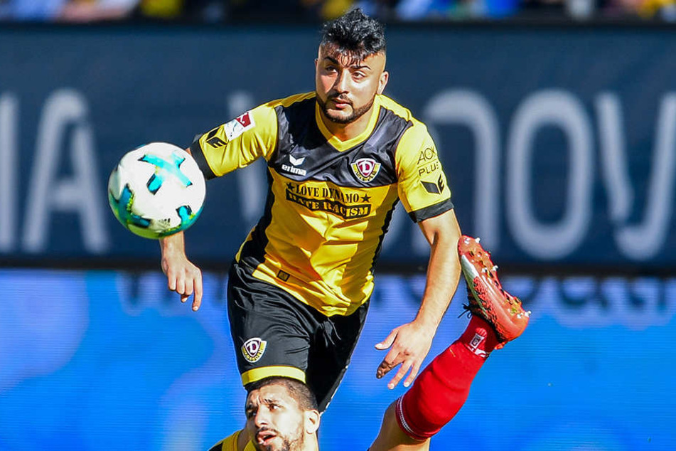 Gegen den FC Ingolstadt führte Aias Aosman im Mittelfeld der Dynamos Regie.