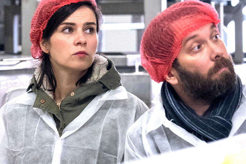 Mitten drin in der Produktion: Ob Kira Dorn und Lessing jetzt noch Appetit auf Klöße haben?