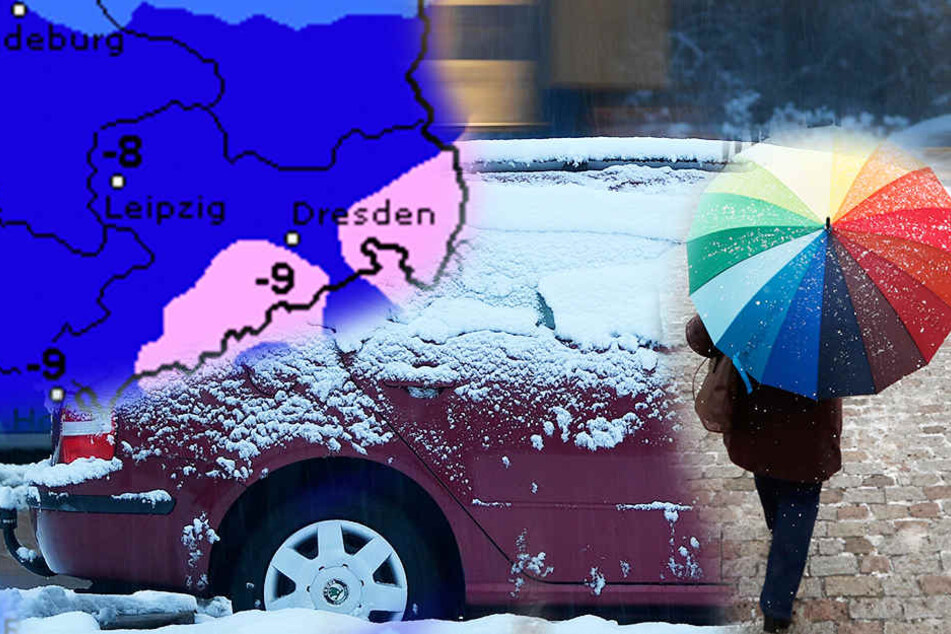 Am Wochenende müssen sich die Menschen in Sachsen noch einmal richtig warm anziehen.