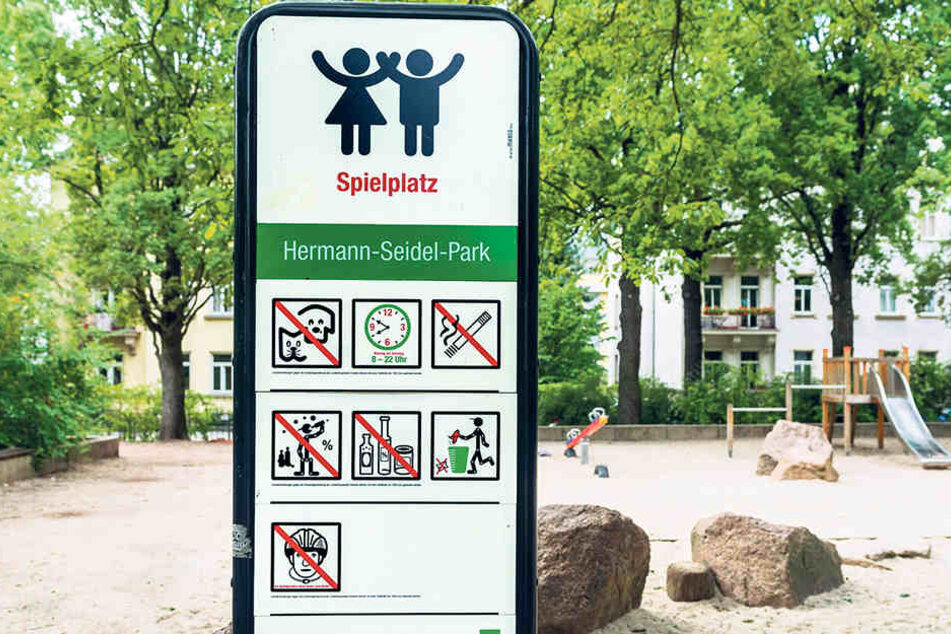 Weil es immer wieder Vorfälle mit Hunden gab, erwägt das Rathaus einen Leinenzwang auch für den
Hermann-Seidel-Park mitten in Striesen.