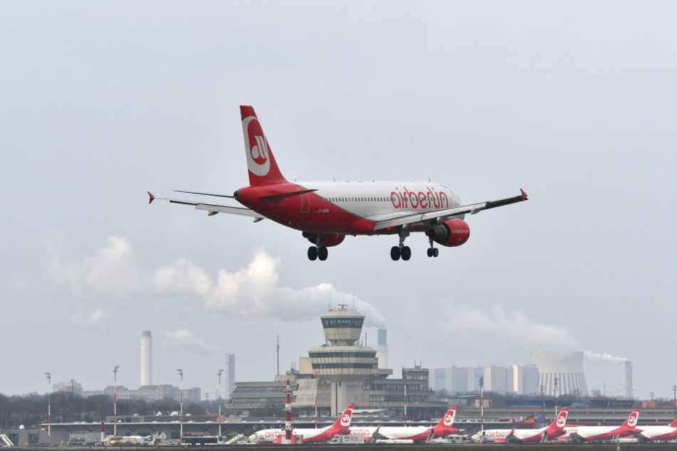 Auf abhebende Flugzeuge mussten Air-Berlin-Passagiere am Montag größtenteils verzichten.