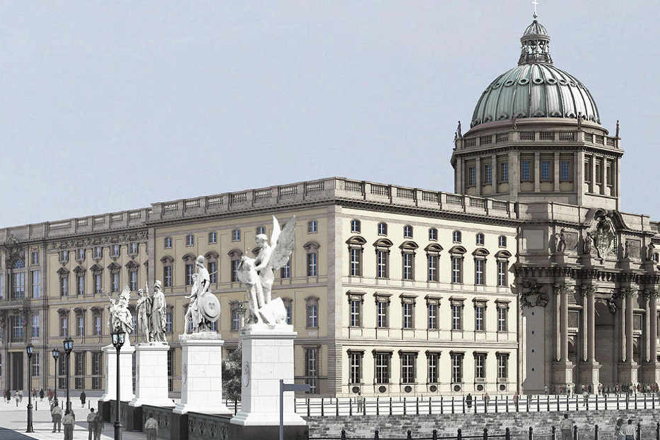 So soll das Barockschloss nach dem Wiederaufbau aussehen, der 2002 beschlossen wurde.