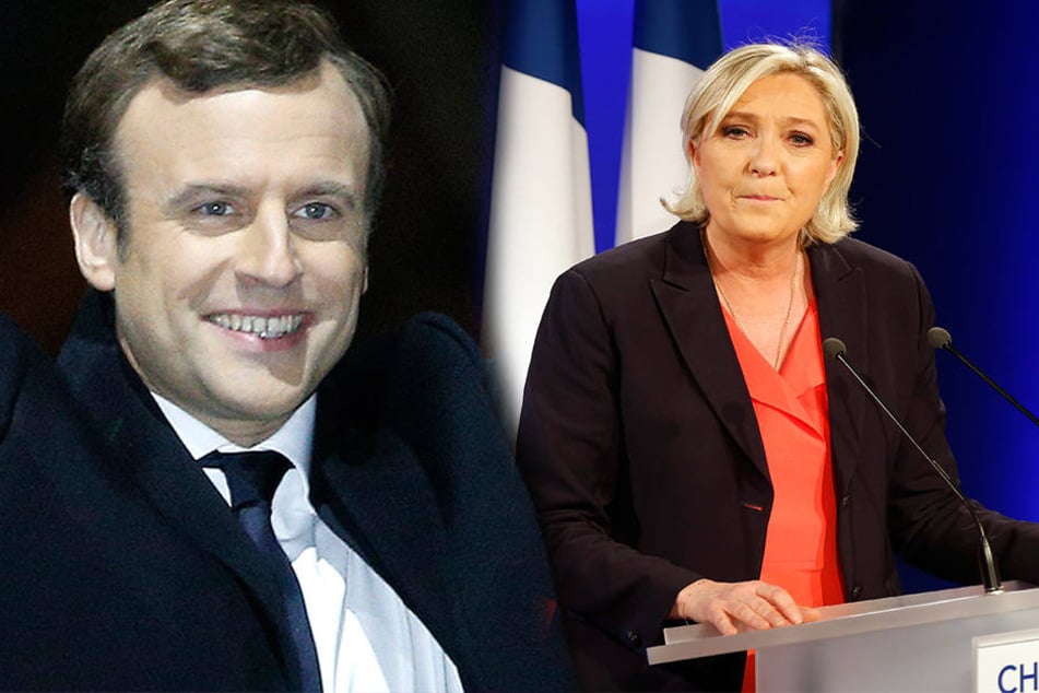 Jubel bei Macron, Enttäuschung bei Le Pen: Der Franzose gewann die Wahl mit 66 Prozent der Stimmen.