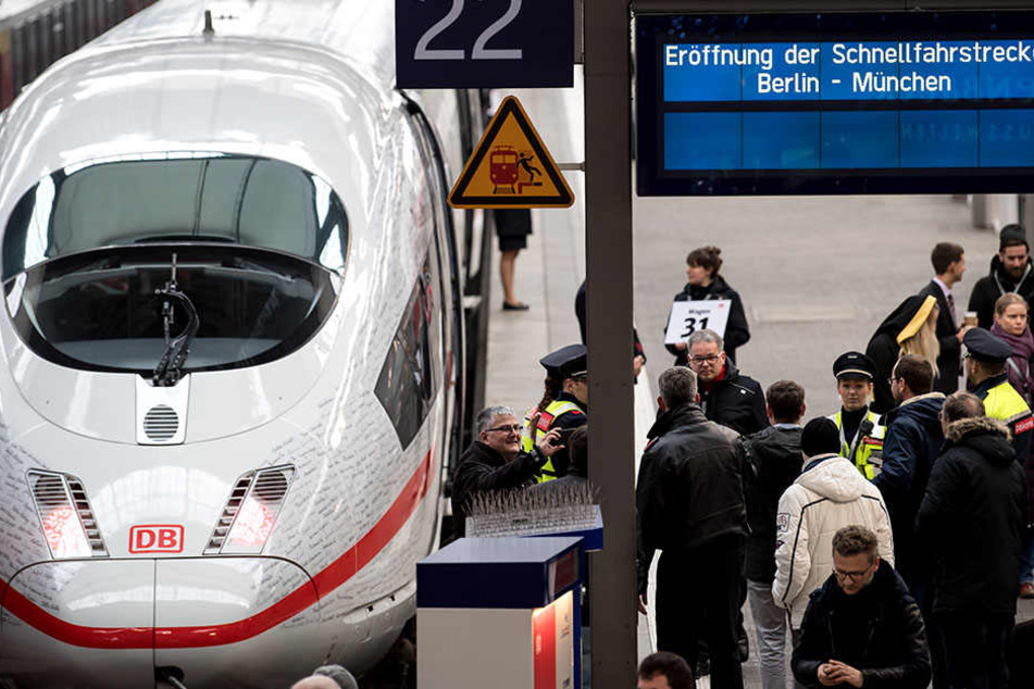 Schon am Anfang gab es Schwierigkeiten auf der neuen Schnellfahrtstrecke.