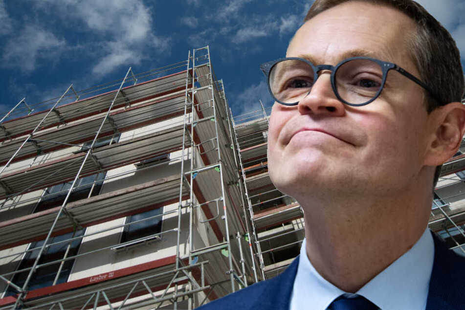 Michael Müller gab sich bei seiner ersten PK im neuen Jahr zuversichtlich. (Bildmontage)