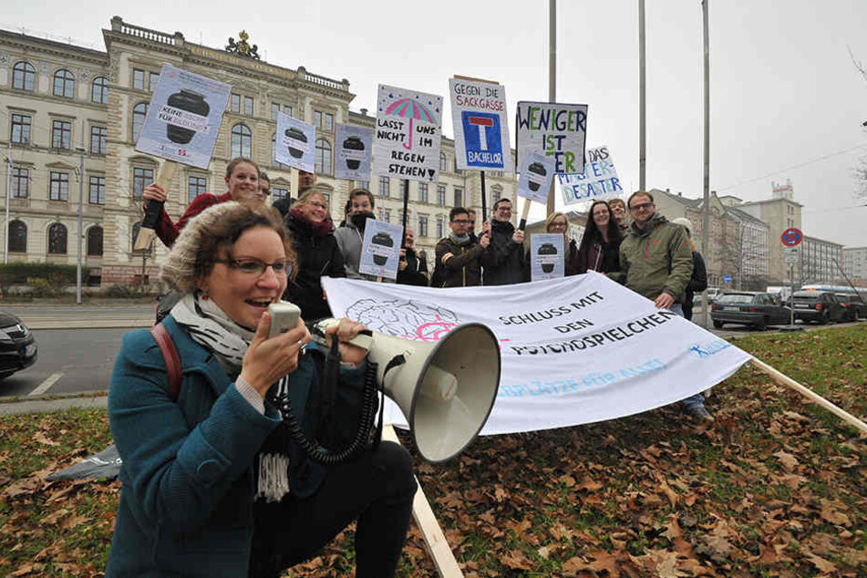 Katharina Loch führt die Proteste an.