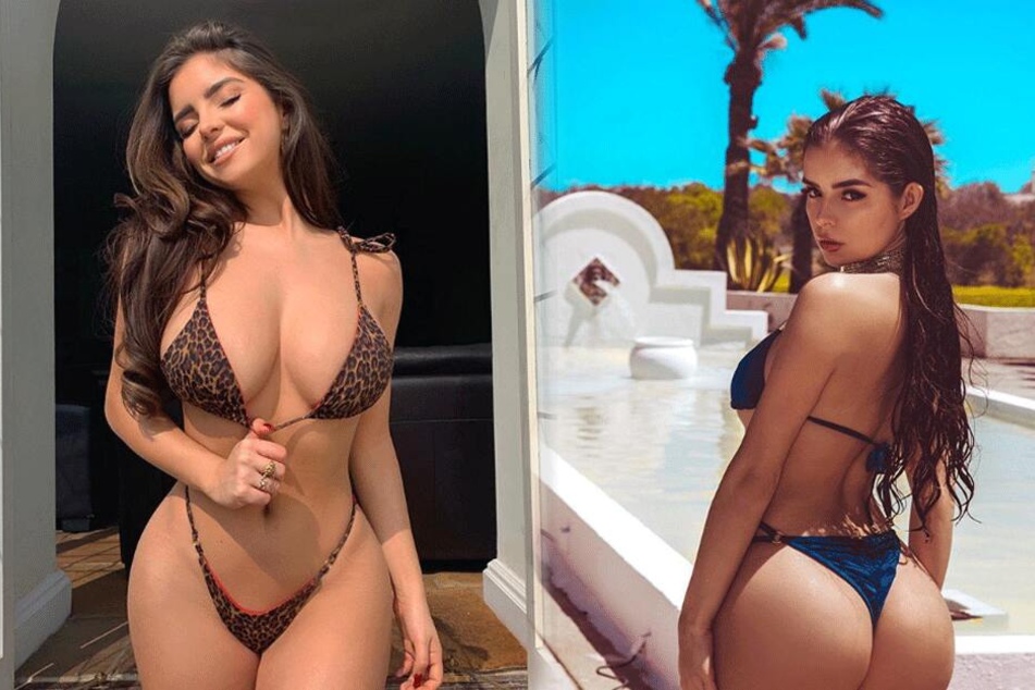 Sexy Bilder wie diese sind bei Demi Rose alles andere als eine Seltenheit.