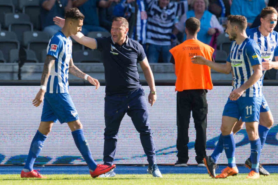 Dardai klatscht Selke ab. Der Stürmer ist derzeit in Topform.