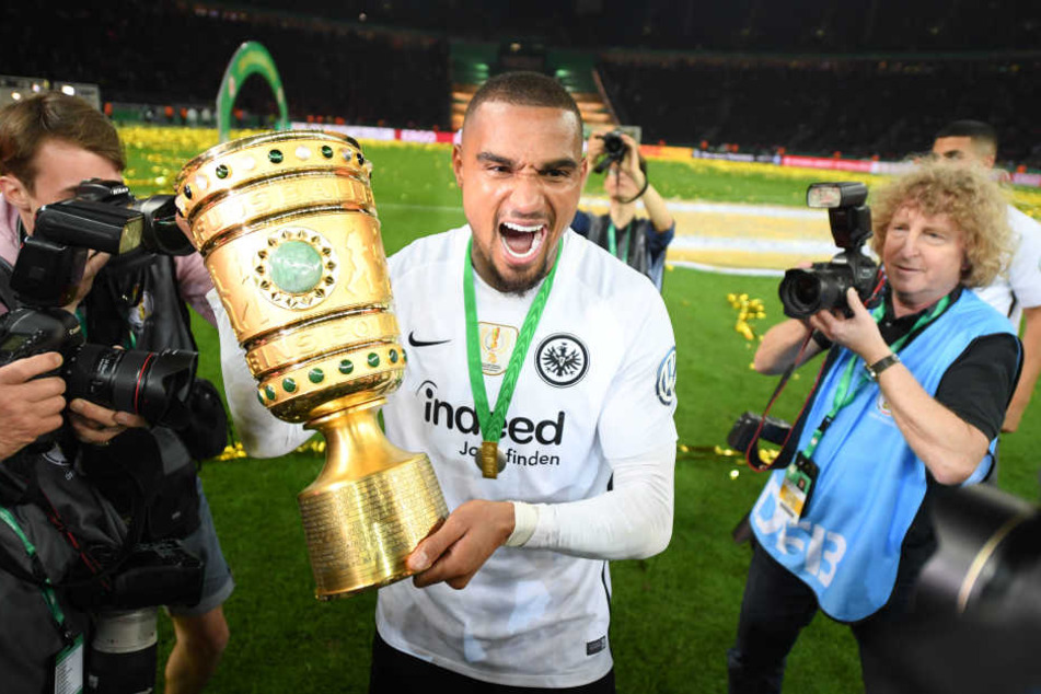 Bayern-Bezwinger: Mit der Eintracht holte Boateng im Mai 2018 den DFB-Pokal.