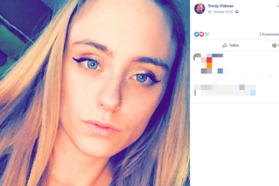 Hier ist Trinity auf einem ihrer Facebook-Profilfotos. Dieses stammt aus dem Jahr 2018, ein halbes Jahr nach Conners Geburt.