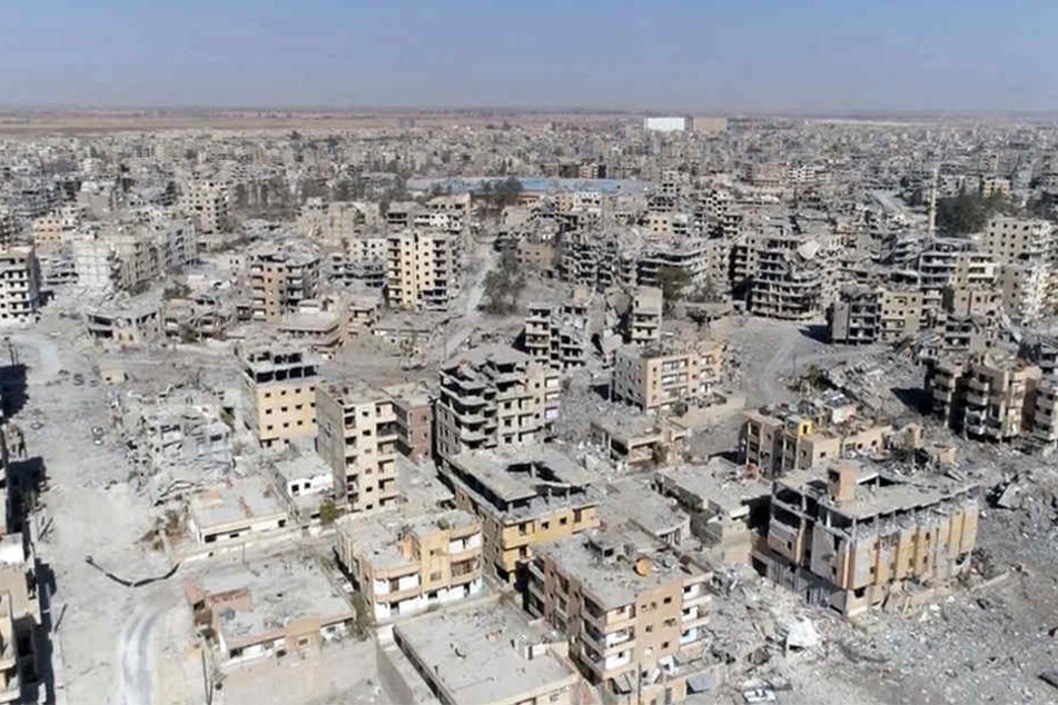 Die Terror-Hochburg Al-Rakka in Syrien kurz nach der Zerstörung durch syrische demokratische Kräfte