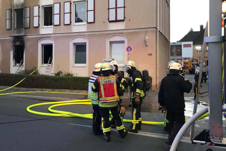 Gegen 21 Uhr wurde die Feuerwehr in die Blechstraße gerufen.