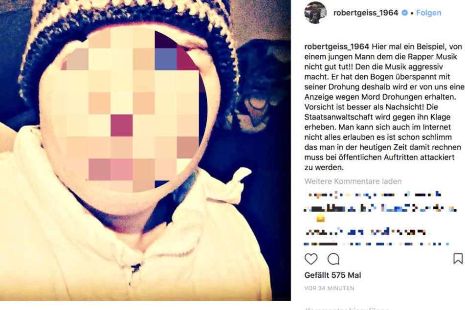 In einem weiteren Post droht er den Hatern seiner Frau mit Klagen.