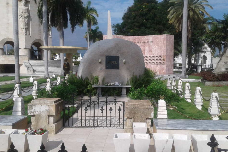 Das Grab von Fidel Castro in Santiago.