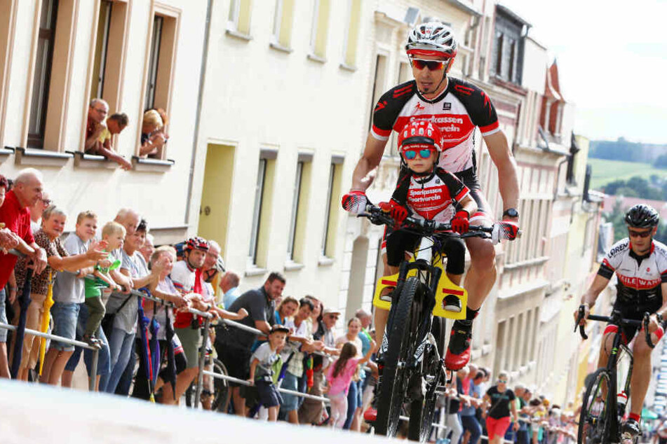 Eltern waren mit ihren Kindern ebenfalls am Start.