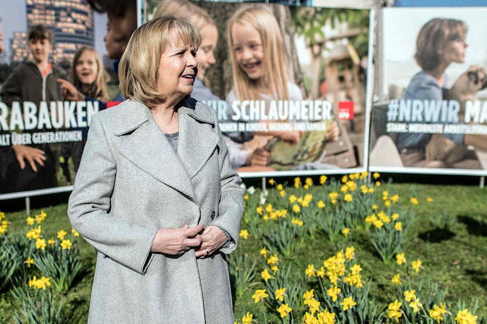 Hannelore Kraft hat am Dienstag die Plakate für den Wahlkampf vorgestellt.