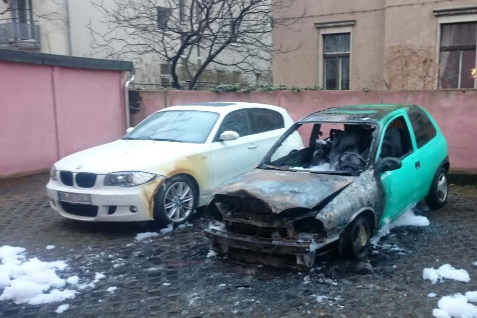 Der Opel Corsa hat nur noch Schrottwert.