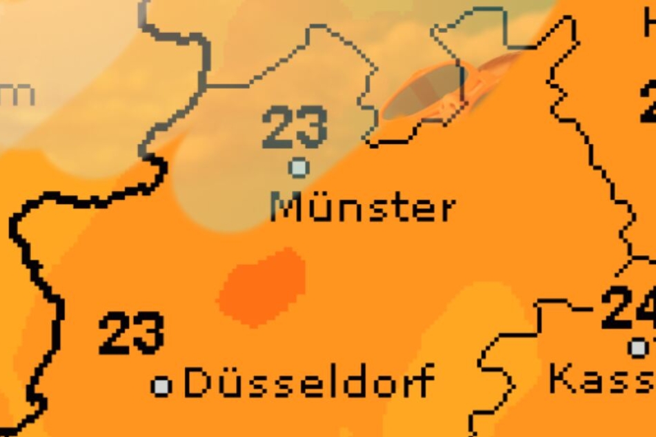 Das Thermometer steigt am Pfingstwochenende auf ungefähr 25 Grad.
