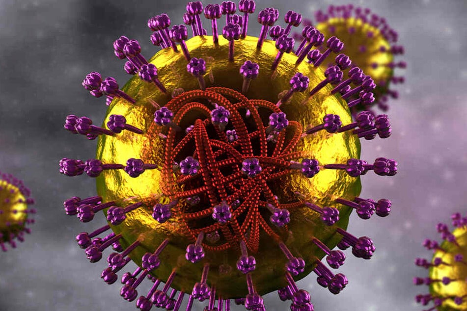 Ein Masern-Virus.