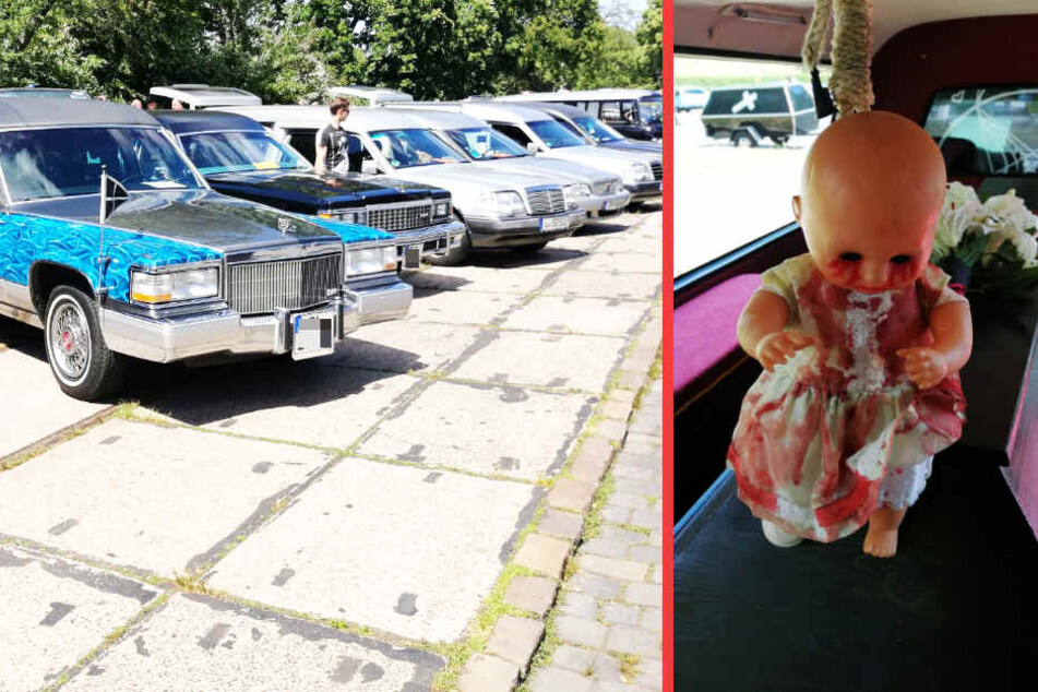 Etwa 30 Leichenwagenfahrer reisten aus der ganzen Republik an.