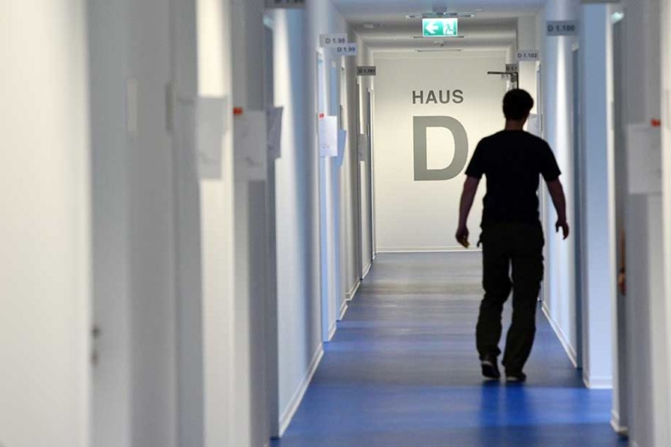 Ein Gang auf dem Landesamt für Flüchtlingsangelegenheiten in Berlin.