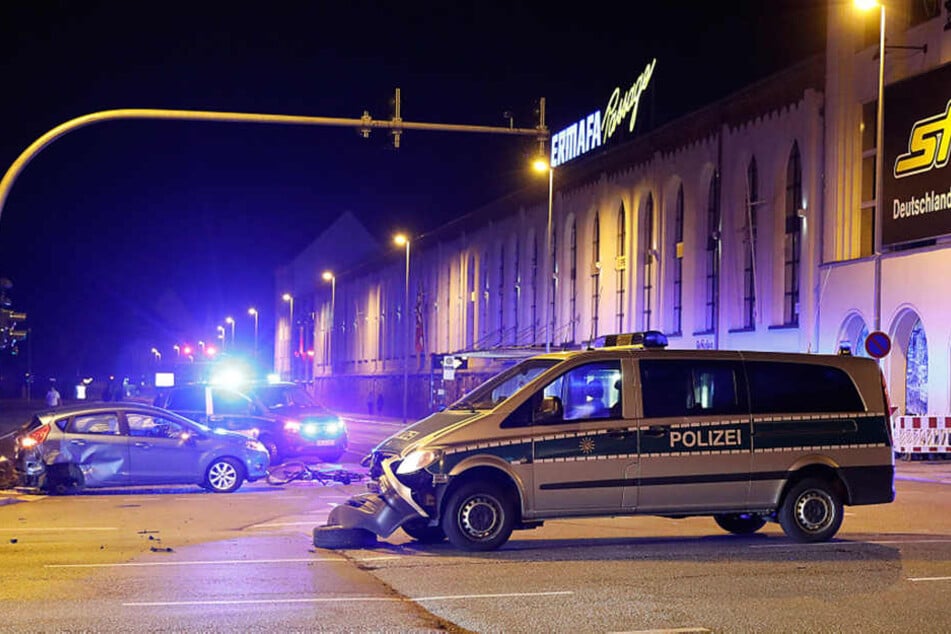 Der Unfallort auf der Kreuzung Leipziger/Limbacher Straße.