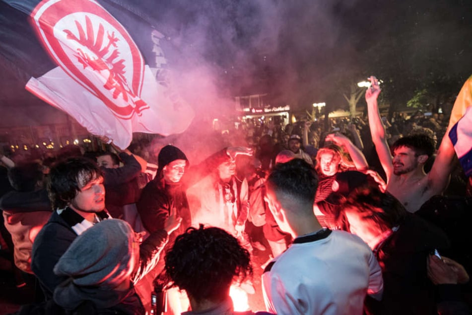 Die Freude der Eintracht-Fans war grenzenlos.