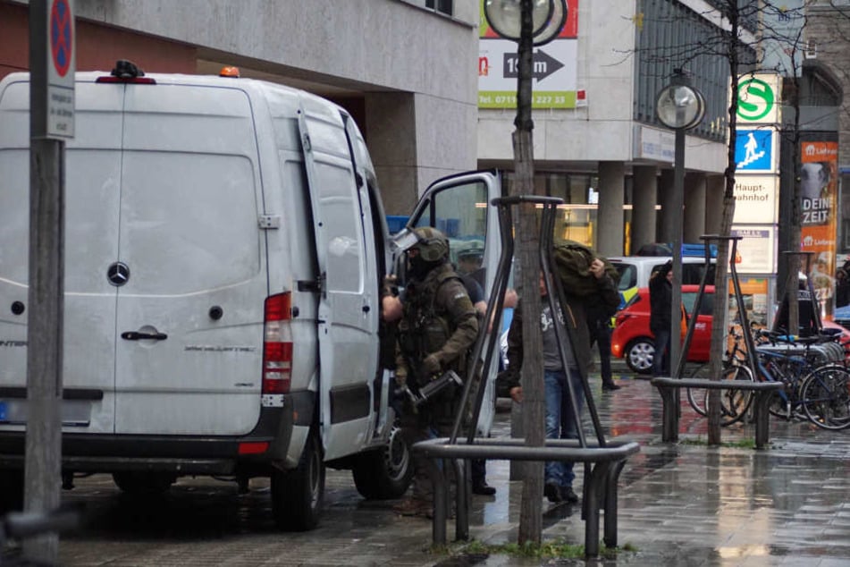 Das Sondereinsatzkommando der Polizei war im Einsatz.