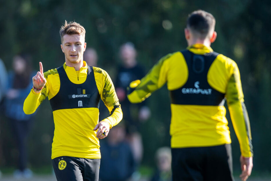 BVB-Kapitän Marco Reus trainierte am Donnerstag erstmals wieder mit der Mannschaft.