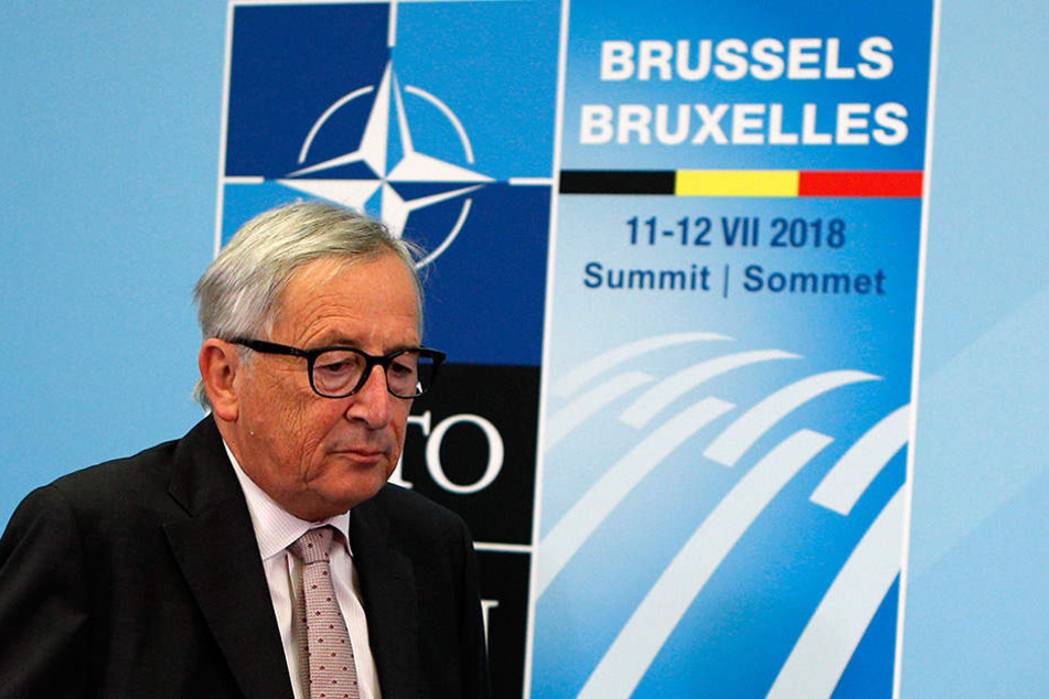 Jean-Claude Juncker empfängt derzeit die Staats- und Regierungschefs der 29 Nato-Mitgliedstaaten und Vertreter der EU beim Nato-Gipfeltreffen in Brüssel.