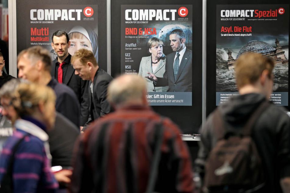 Rechte Publikationen, wie das "COMPACT"-Magazin werden auch in Zukunft nicht auf der Leipziger Buchmesse verboten sein.