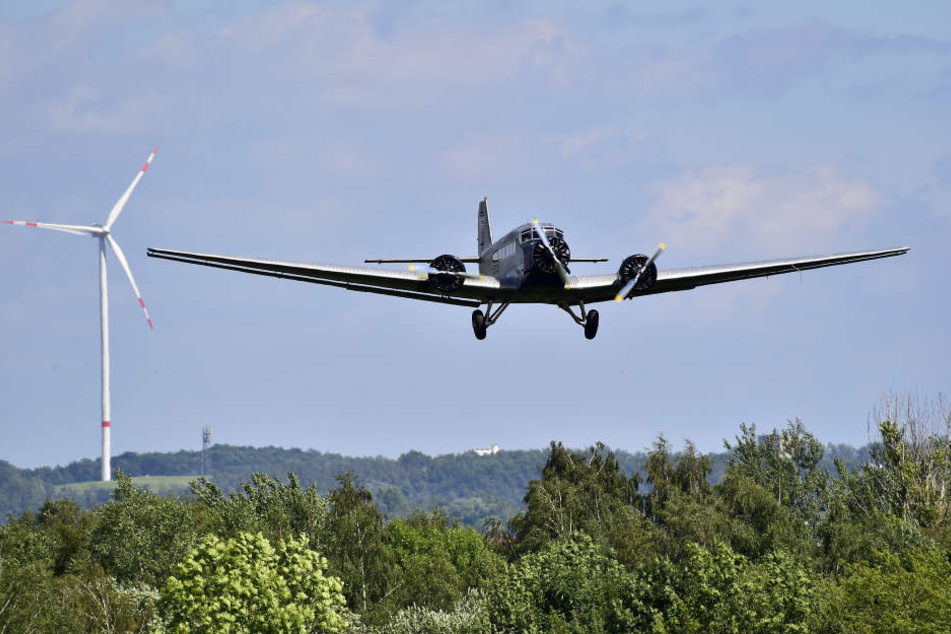Beim Zwickauer Flughafenfest war die Ju-52 ein gern gesehener Gast.