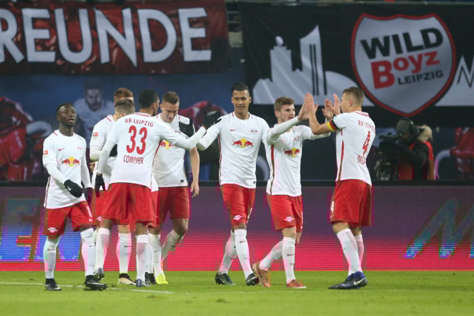 Souverän und ungefährdet: Gegen Eintracht Frankfurt feierten die Leipziger einen 3:0-Sieg.