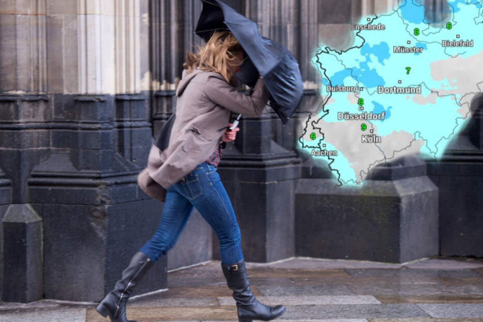 Am Wochenende wird es wieder sehr ungemütlich im Rheinland. (Symbolbild)