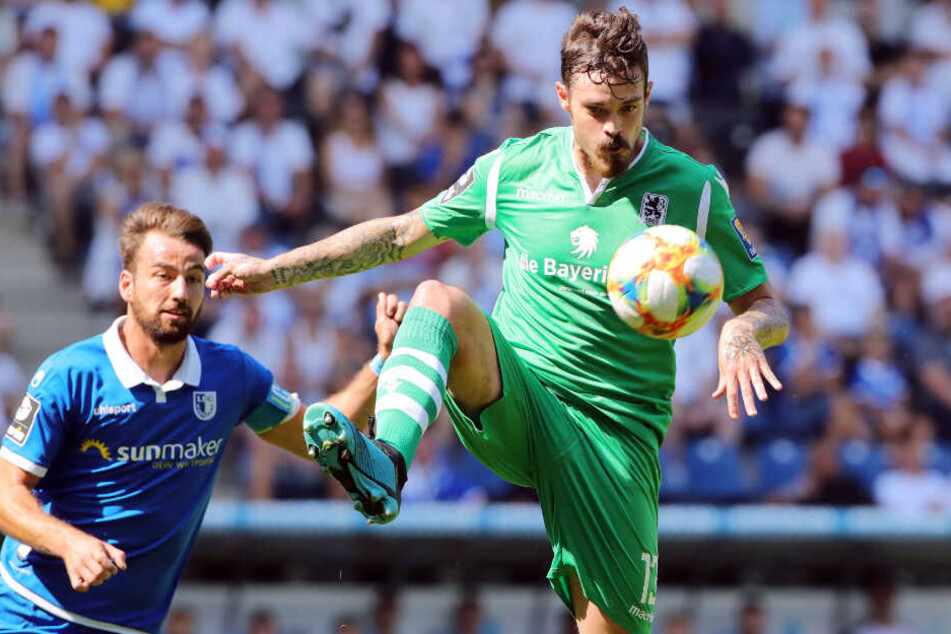 Stress mit dem Ex: Seine Rückkehr nach Magdeburg hatte sich TSV-Kicker Dennis Erdmann (r.) anders vorgestellt.