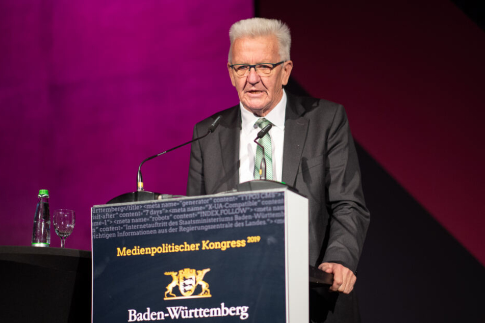 Kretschmann berichtete am Donnerstag von "Nachrichtenwüsten" in den USA.