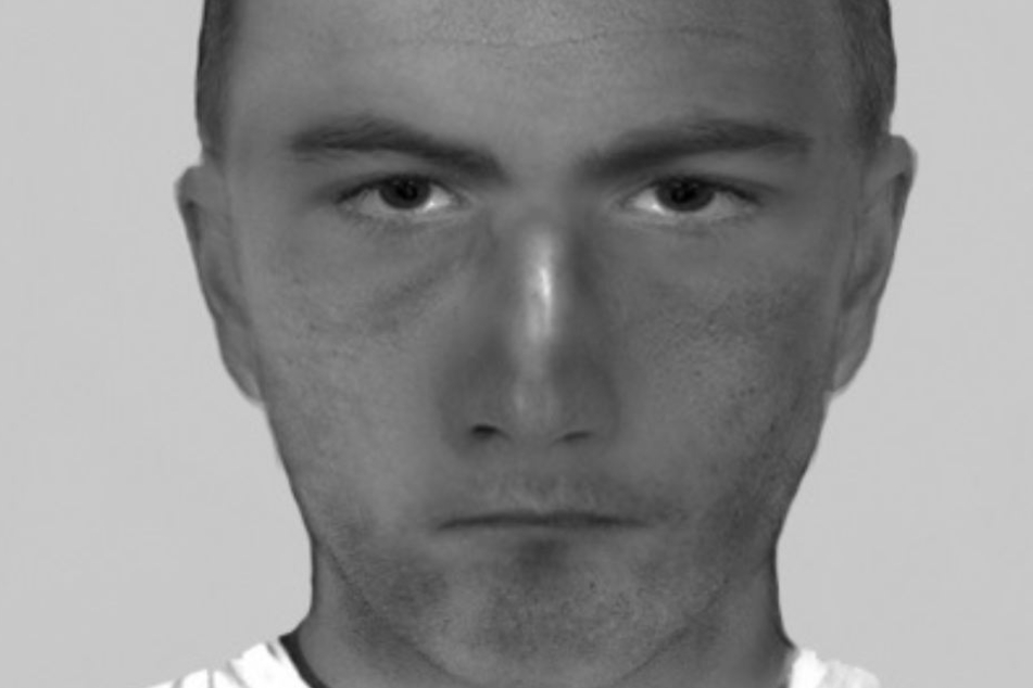 Die Polizei sucht mit einem Phantombild nach einer bisher unbekannten Person.
