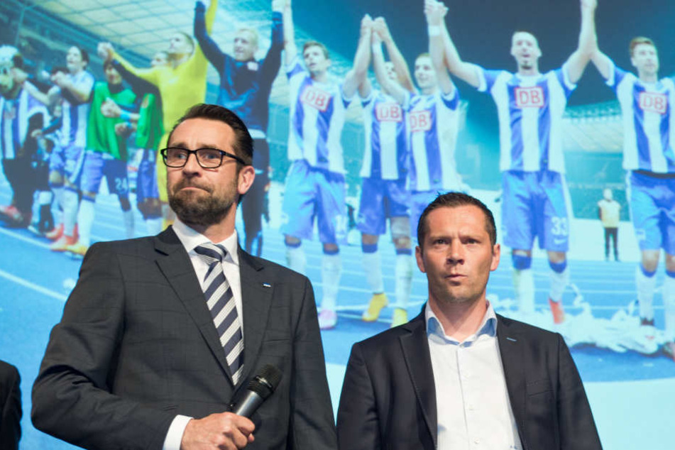 Zwei Hertha-Legenden, Zwei auslaufende Verträge: Michael Preetz und Pal Dardai.