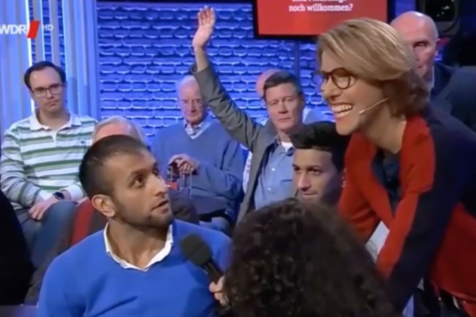 Moderatorin Bettina Böttinger kann zuerst nicht fassen, dass der Mann freiwillig nach Dresden gezogen ist.