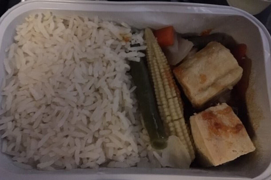 So stellt sich British Airways eine attraktive Mahlzeit für Vegetarier vor.