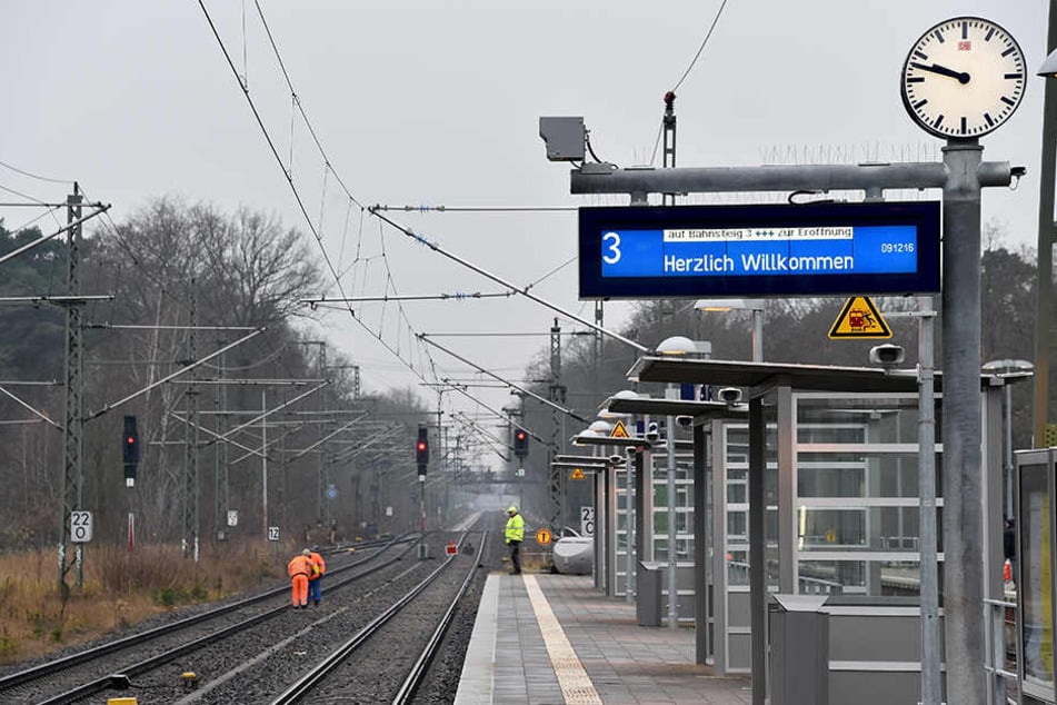 Ein 53-jähriger Mann touchierte betrunken einen Zug am Haltepunkt Domnitz, stürzte in die Gleise und blieb dort liegen (Symbolbild).