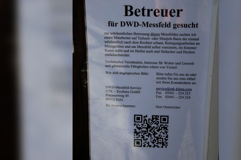 Betreuer für das DWD-Messfeld am Fichtelberg gesucht! Die Grünen glauben nicht, dass die Mini-Job-Lösung funktioniert.
