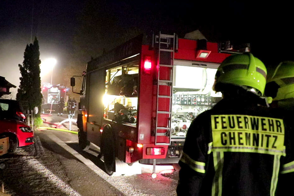 Die Feuerwehr Chemnitz war bei dem Brand im Einsatz.