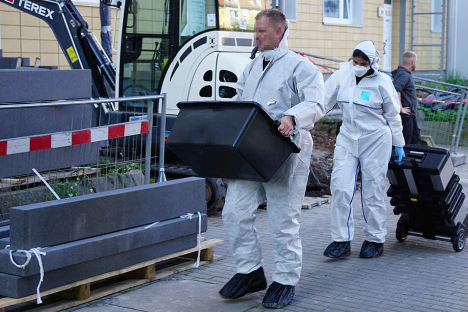 Die Tatortgruppe des LKA war am Tatort im Einsatz.