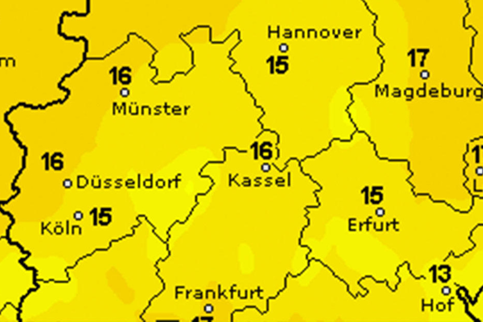 Ostwestfalen-Lippe erreicht maximale Höchsttemperaturen von 16 Grad.
