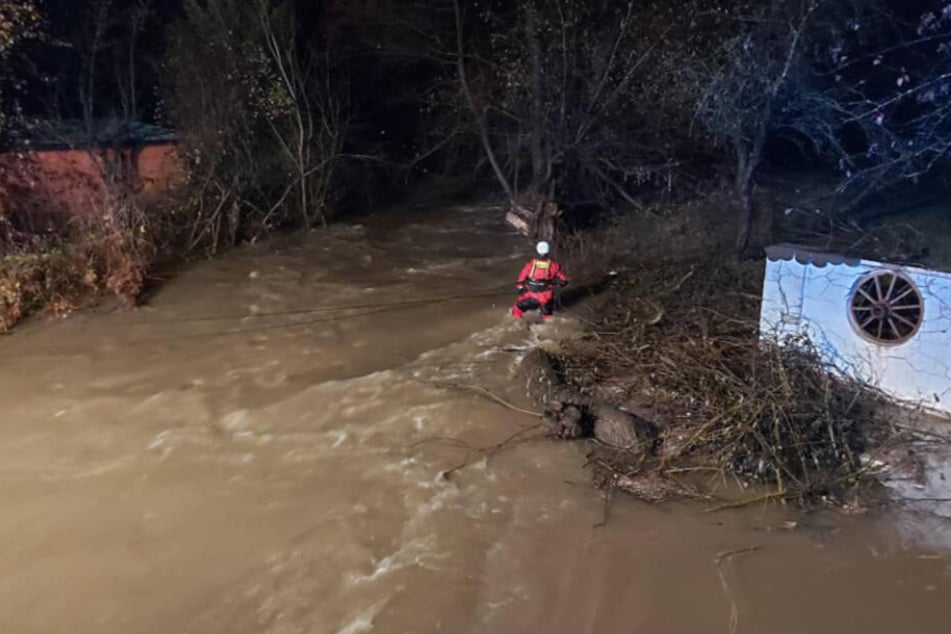 Der Fluss Muran war in Revuca über die Ufer getreten.