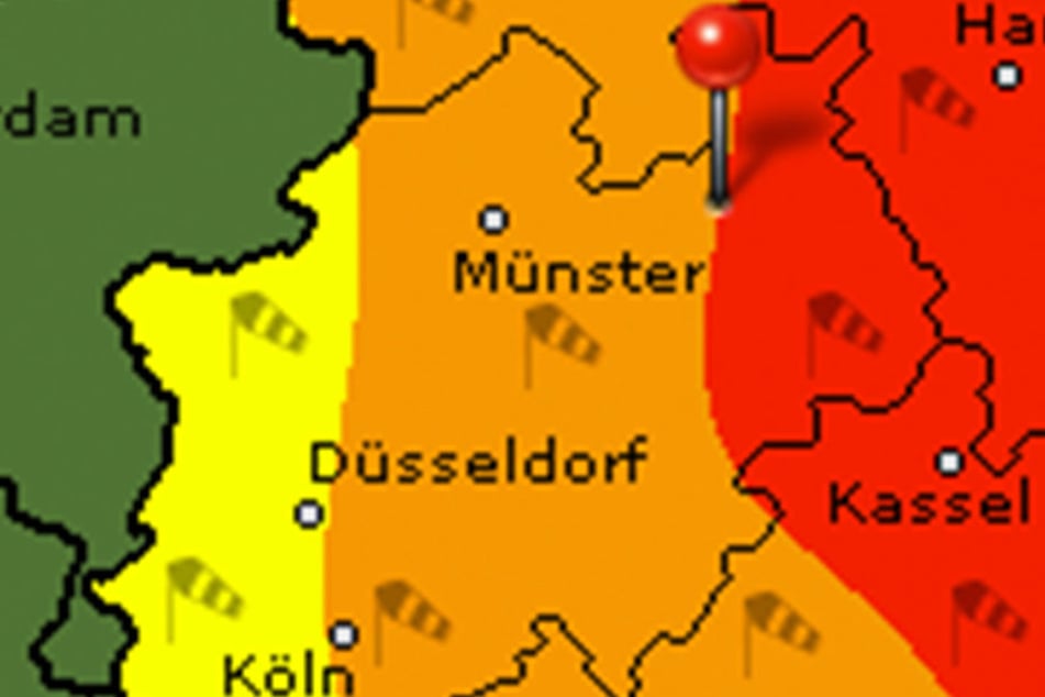 Der Deutsche Wetter Dienst warnt vor starken Sturmböen.