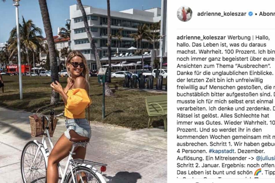 Adrienne verrät mit diesem Post kleine Details zur Zukunft.